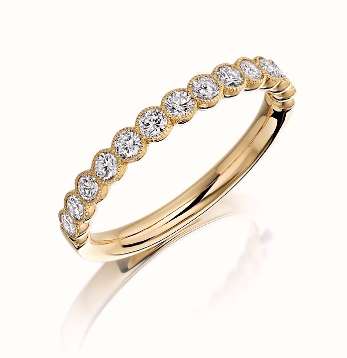 18K Rose diamond ring  0.34 VS1-2 , F-G  E 1400.00