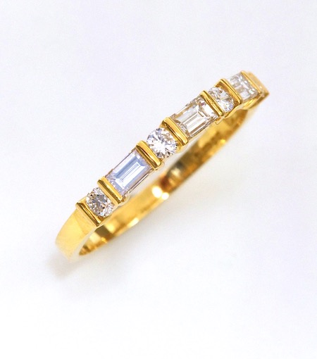 Baguette and Round Diamond Ring: R14