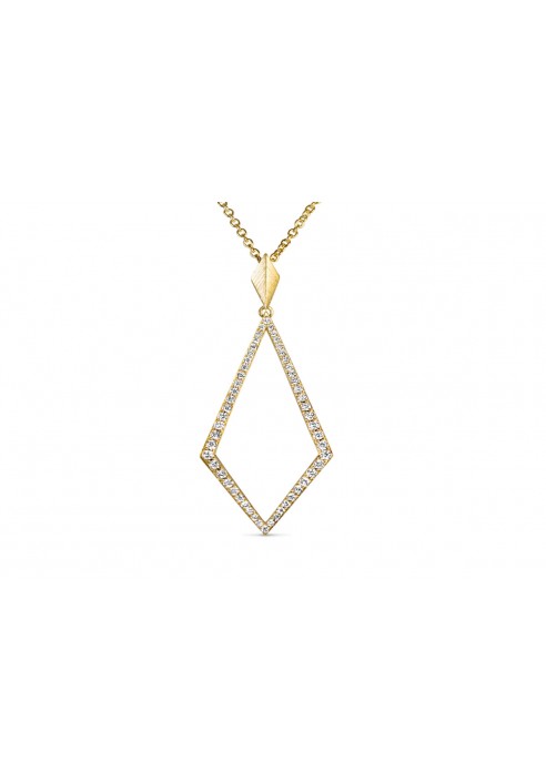 DIAMOND KITE FRAME PENDANT