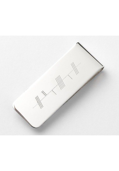 OGHAM-SILVER MONEY CLIP