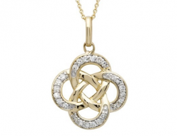 14K Celtic Diamond Pendant