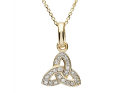 14K Celtic Diamond Pendant