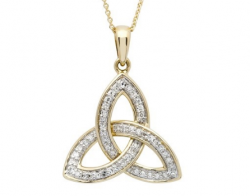 14K Celtic Diamond Pendant