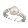 Trinity Knot Pearl Ring irishjewellery