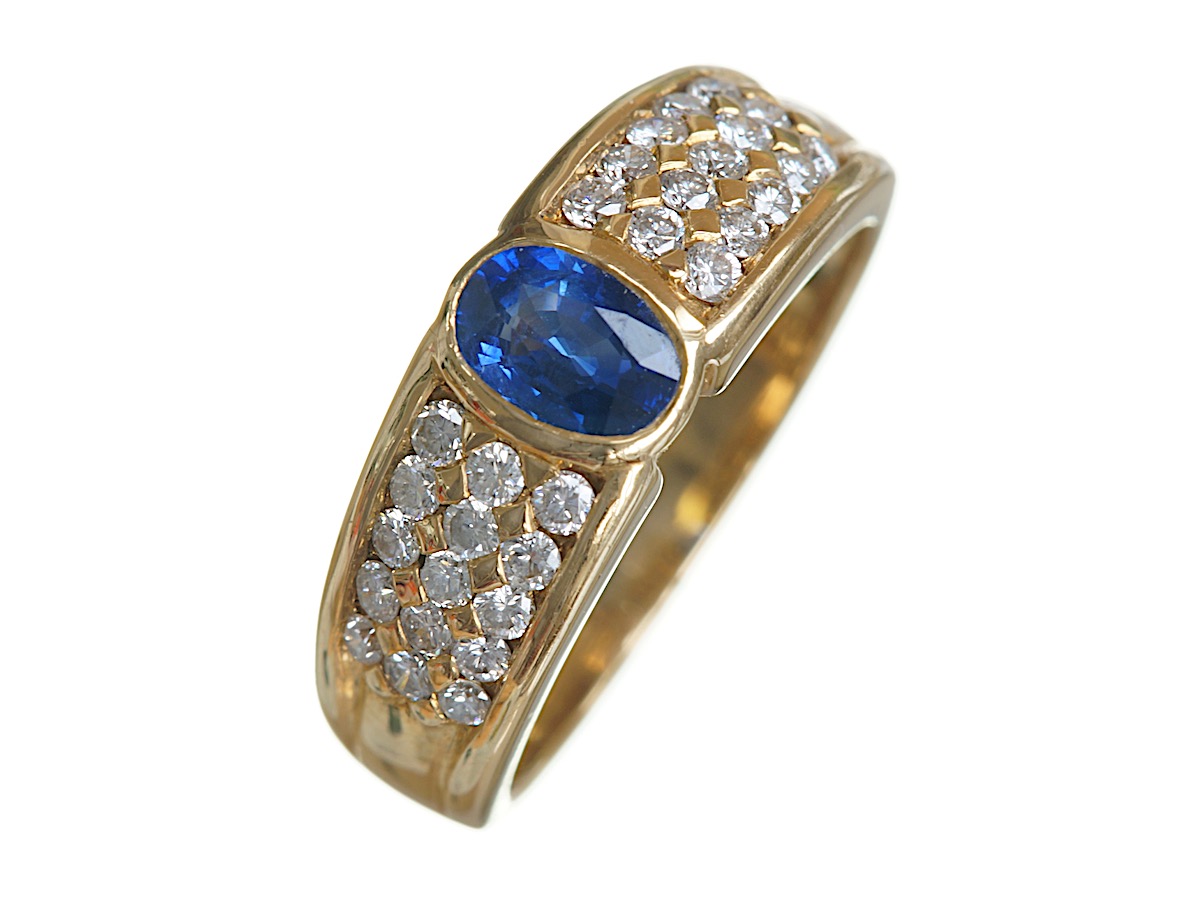 Diamond and Sapphire Ring